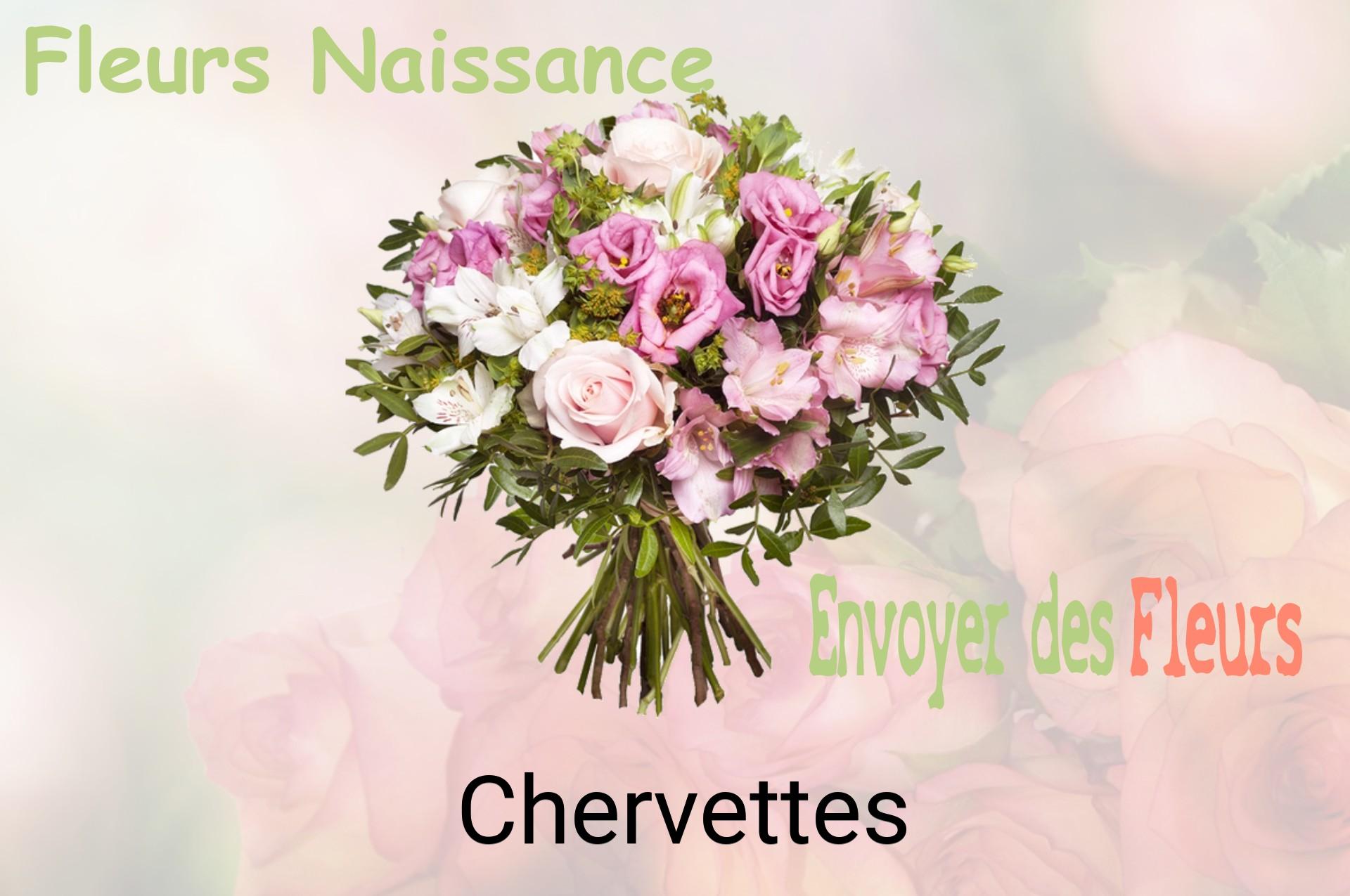 Bouquet de fleurs de naissance livré à Chervettes